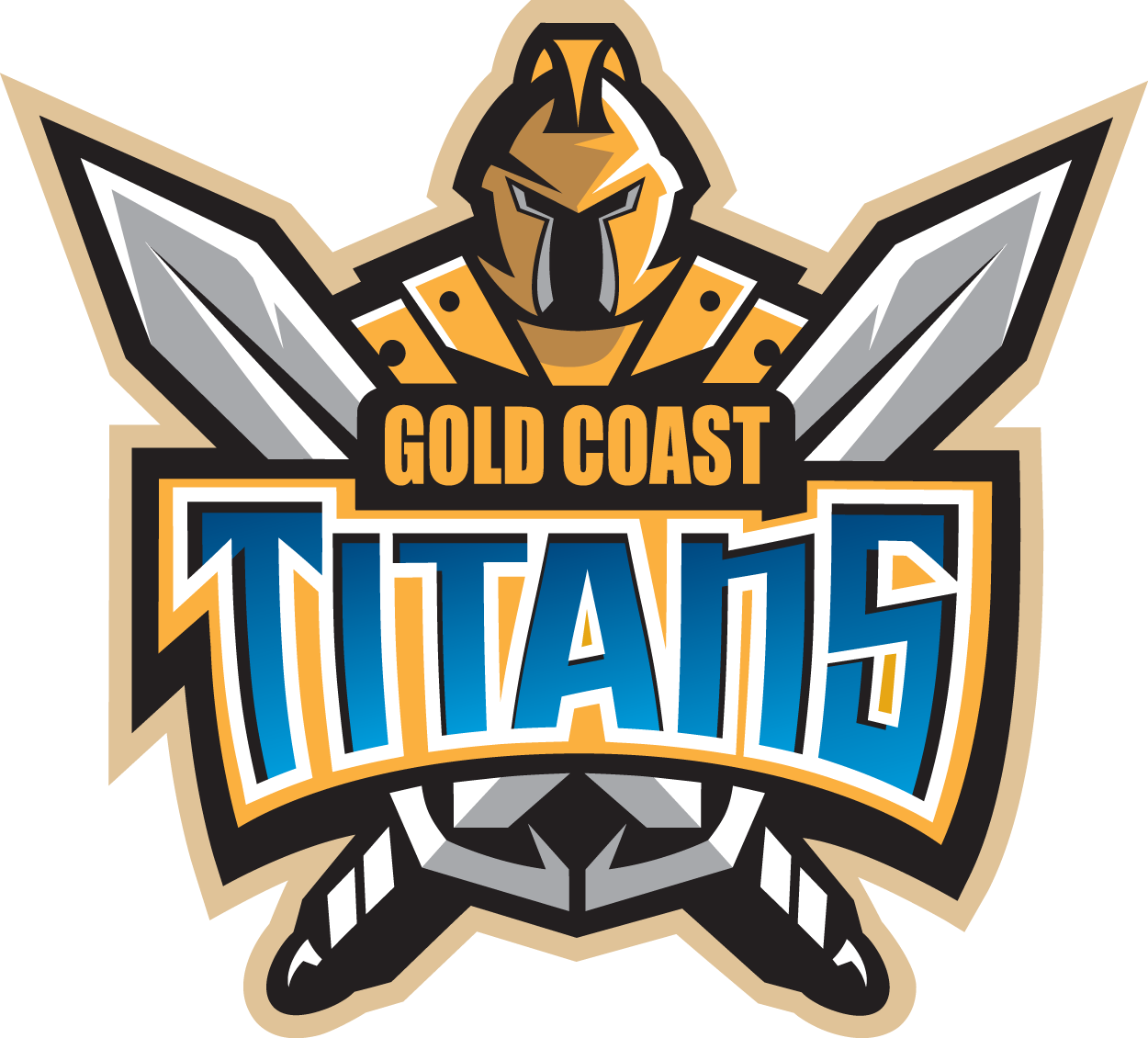 Gold Coast Titans 2007-Pres Primary Logo vinyl decal